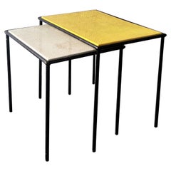 Set of 2 metal side tables by Floris Fiedeldij for Artimeta, 1950's