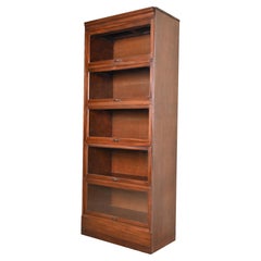Vintage Arts & Crafts Mahogany Large Five-Stack Barrister Bookcase