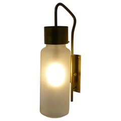 Luigi Caccia Dominioni pour Azucena, grande lampe murale "Bidone", modèle LP10, années 1950