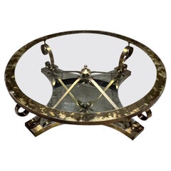 1950s Arturo Pani Round Gold Cocktail Table Ciudad de México