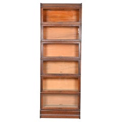Globe Wernicke Arts & Crafts Oak Six-Stack Barrister Bookcase, Circa 1920s
