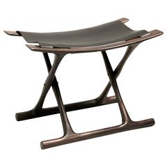 Egyptian Folding Stool in Indian Rosewood by Ole Wanscher