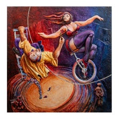 Janusz Obst "High on Love" Mixed Media Bas-Relief