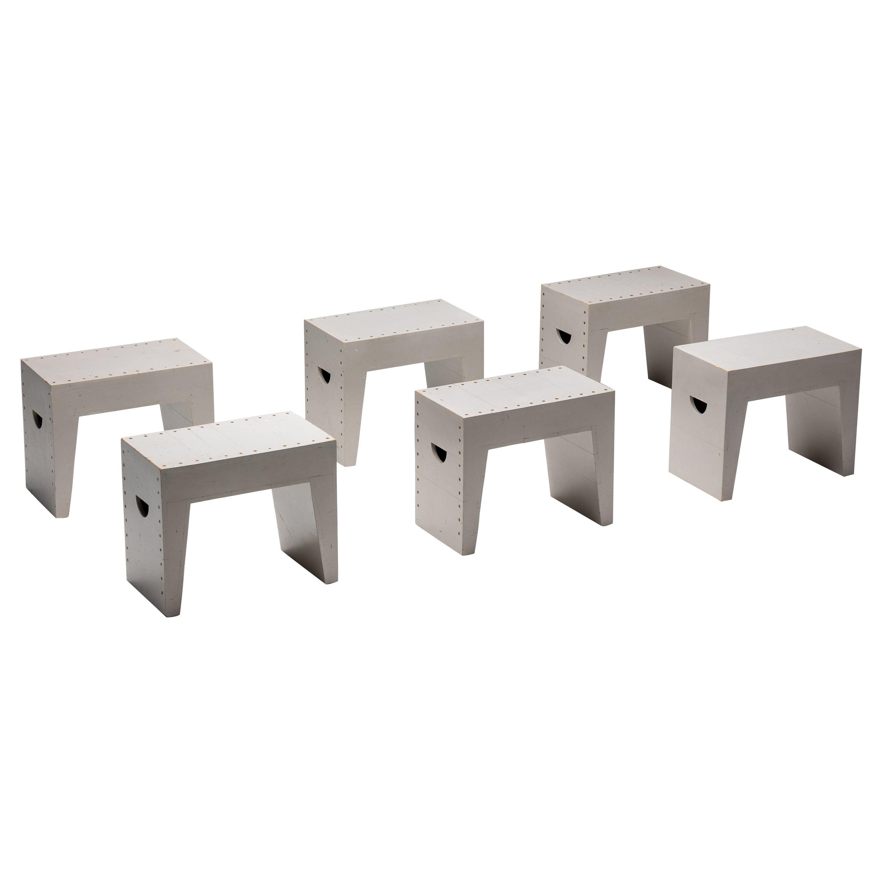 Bossche School Stools by Dom Hans van der Laan & Jan de Jong, Netherlands, 1970s