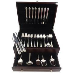 Damask Rose by Oneida Sterling Silver Flatware Set for Eight Service 48 Pieces