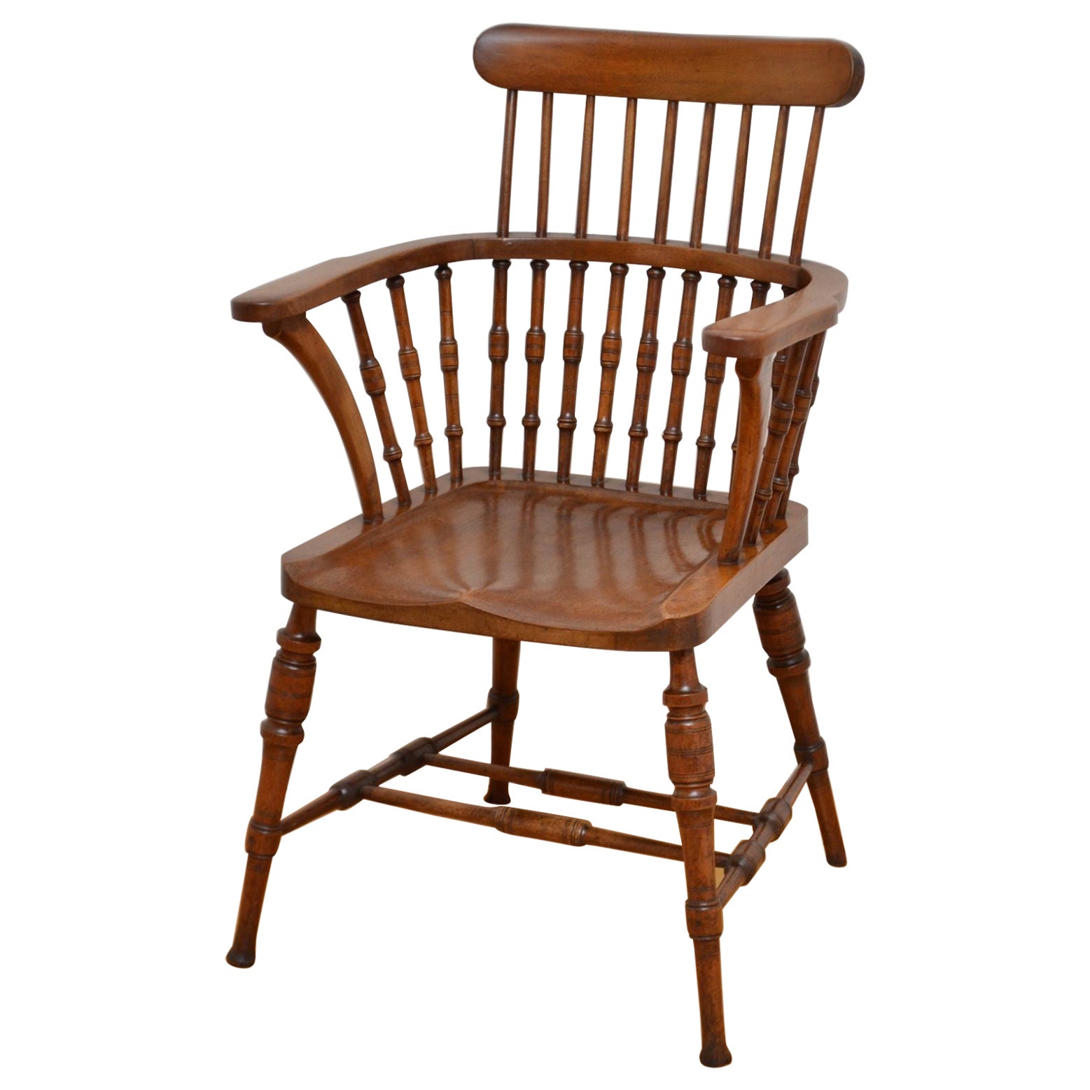 Silla de respaldo alto victoriana tardía