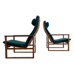 Chaises longues en acajou Borg Mogensen modèle 2254 pour Frederica, Danemark