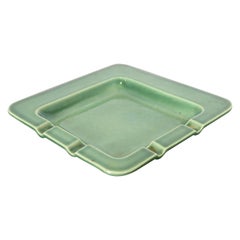 Vintage Rookwood Pottery Mid-Century Large Glazed Ceramic Ash Tray, 1955