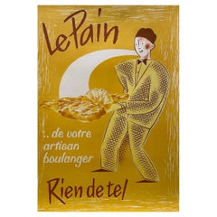 French Bakery Poster, 'Le Pain ... de votre artisan boulanger'