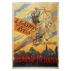L. Gaston Lyon 'ORIGINAL VICTORIA' Machine à coudre Vintage Poster, circa. 1914