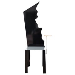 Post modern chair 80s Memphis Movement, Ettore Sottsass spirit