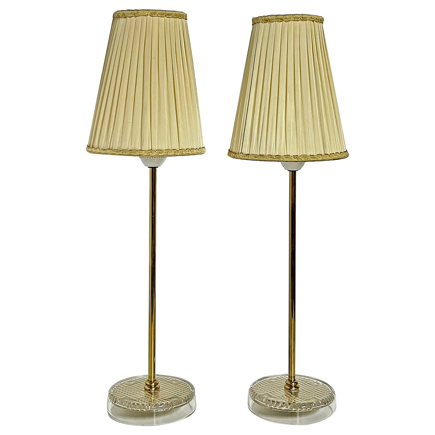 Skandinavische Moderne Tischlampen, 2 Stück, Schweden ca. 1960er Jahre