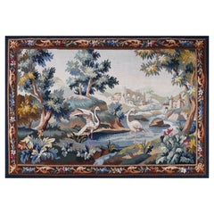 French Aubusson Tapestry 19th Century, Bolduc And Numbered - L155xH105 - N° 1422