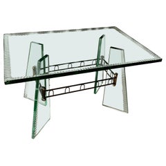 Vintage Glass Coffee Table
