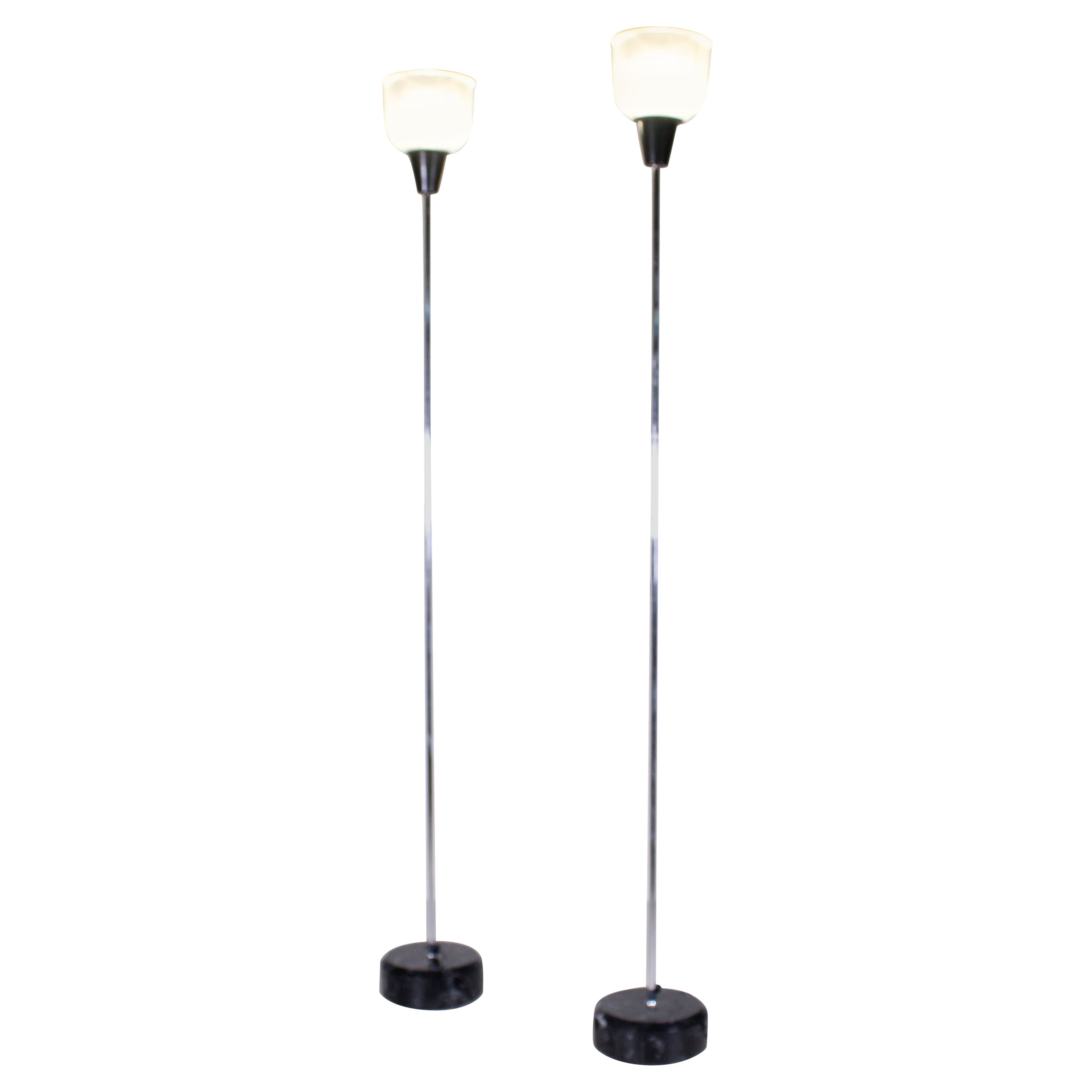 LTE6 floor lamps, Ignazio Gardella, Azucena, 1980 For Sale