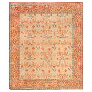 Beautiful Antique Bird Design Spanish Area Rug 11' x 12'10