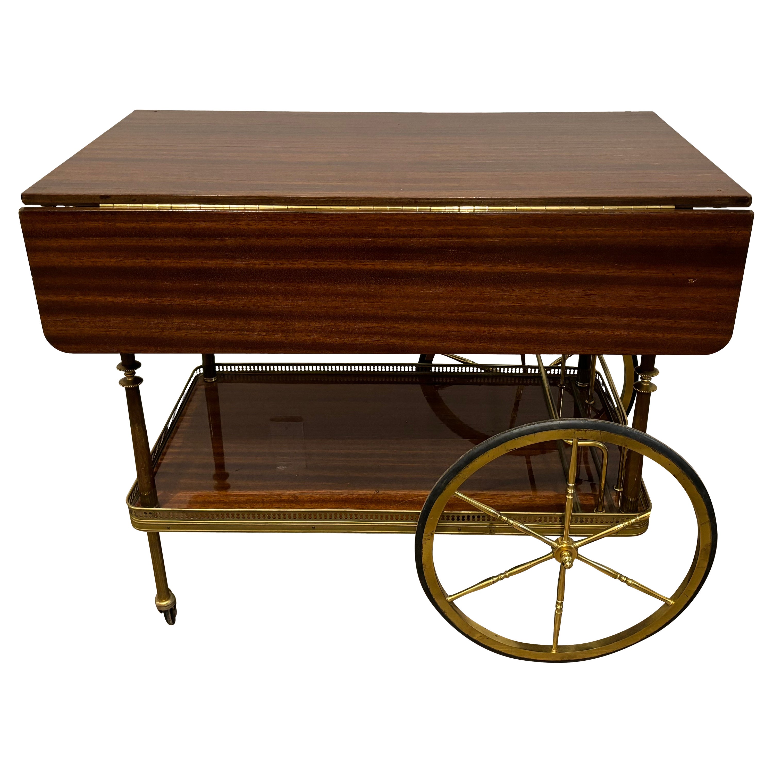 Chariot de bar français du milieu du 20e siècle