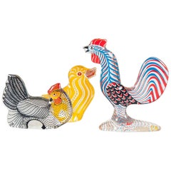 Abraham Palatnik Set of a Rooster, a Chicken and a Chick