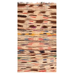 Gorgeous Colorful Tribal Vintage Moroccan Kilim Rug 5'2" x 7'9"