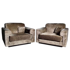 Howard Keith Original Barbican Diplomat Pair Of Armchairs HK London Mid Century