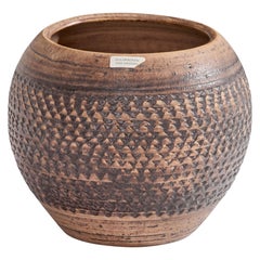 Guldkroken, Vase, Steingut, Schweden, 1960er Jahre
