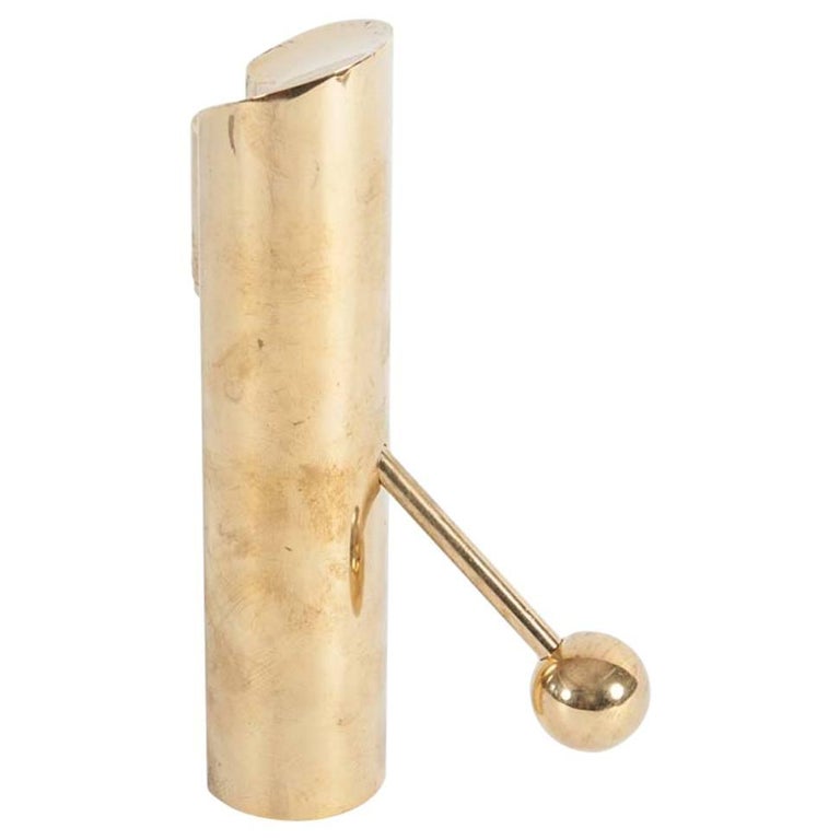 Pierre Forssell Brass Candle Holder Designed for Skultuna For Sale