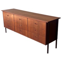 Mid-Century Danish Nine Drawer Dresser