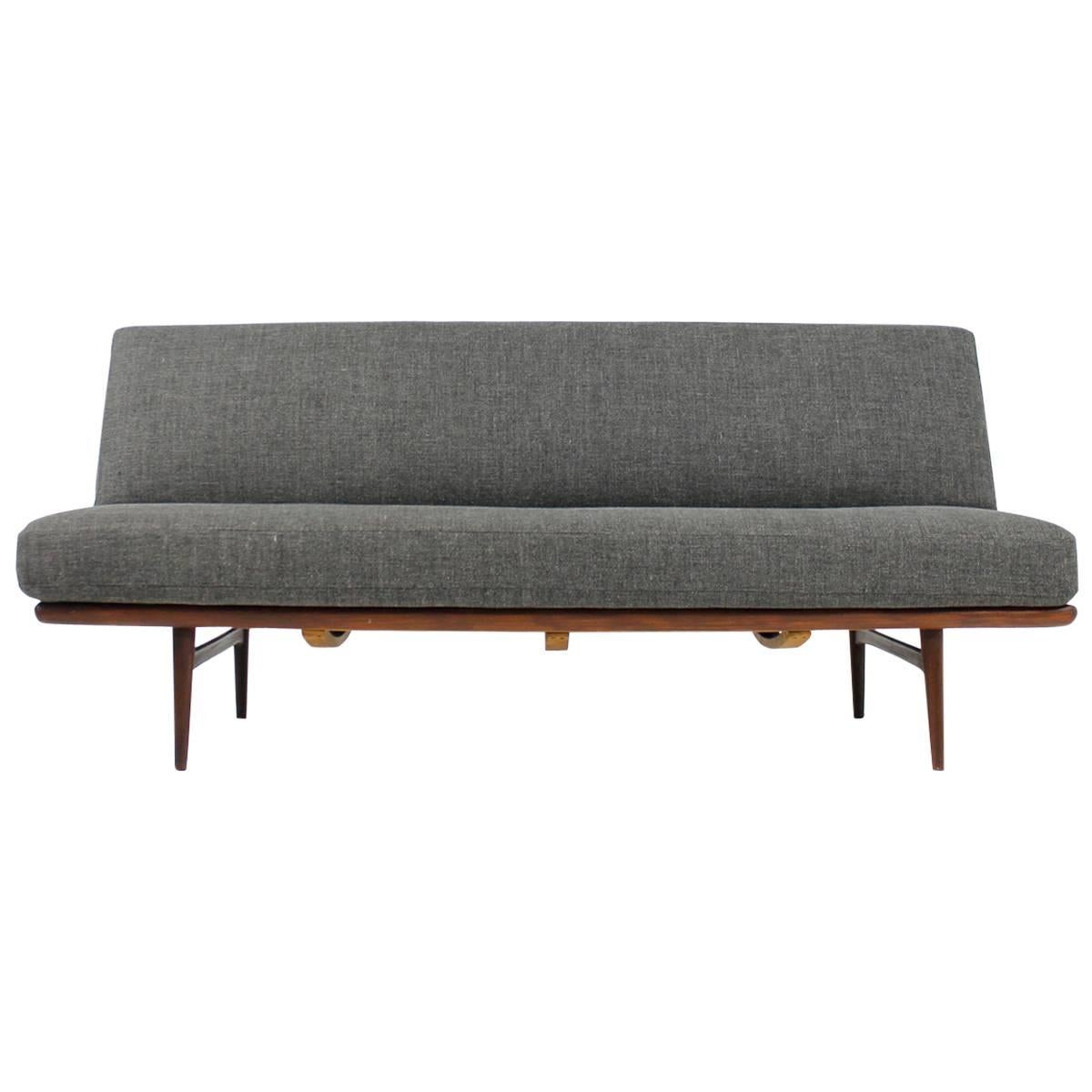 1950s Teak Daybed, Mid-Century Modern Danish Modern Lounge Sofa Prototype