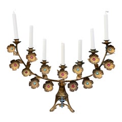 Antique French Candelabra or Alter Ornament, circa 1890-Boat Shaped