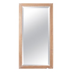 Large Antique Pine Mirror, English, 19th Century