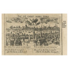 1625 Historical Engraving of Constantinople: The Fall and Its Legacy