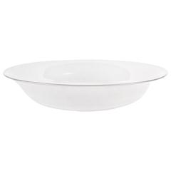 White Glass Opalini Bowl by Venini 1