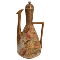 A  Doulton Burslem Persian influenced pottery ewer, circa 1890