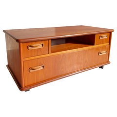 Mid Century G Plan Fresco Vintage Teak Tv Unit Media Cabinet Drawers Sideboard, 70