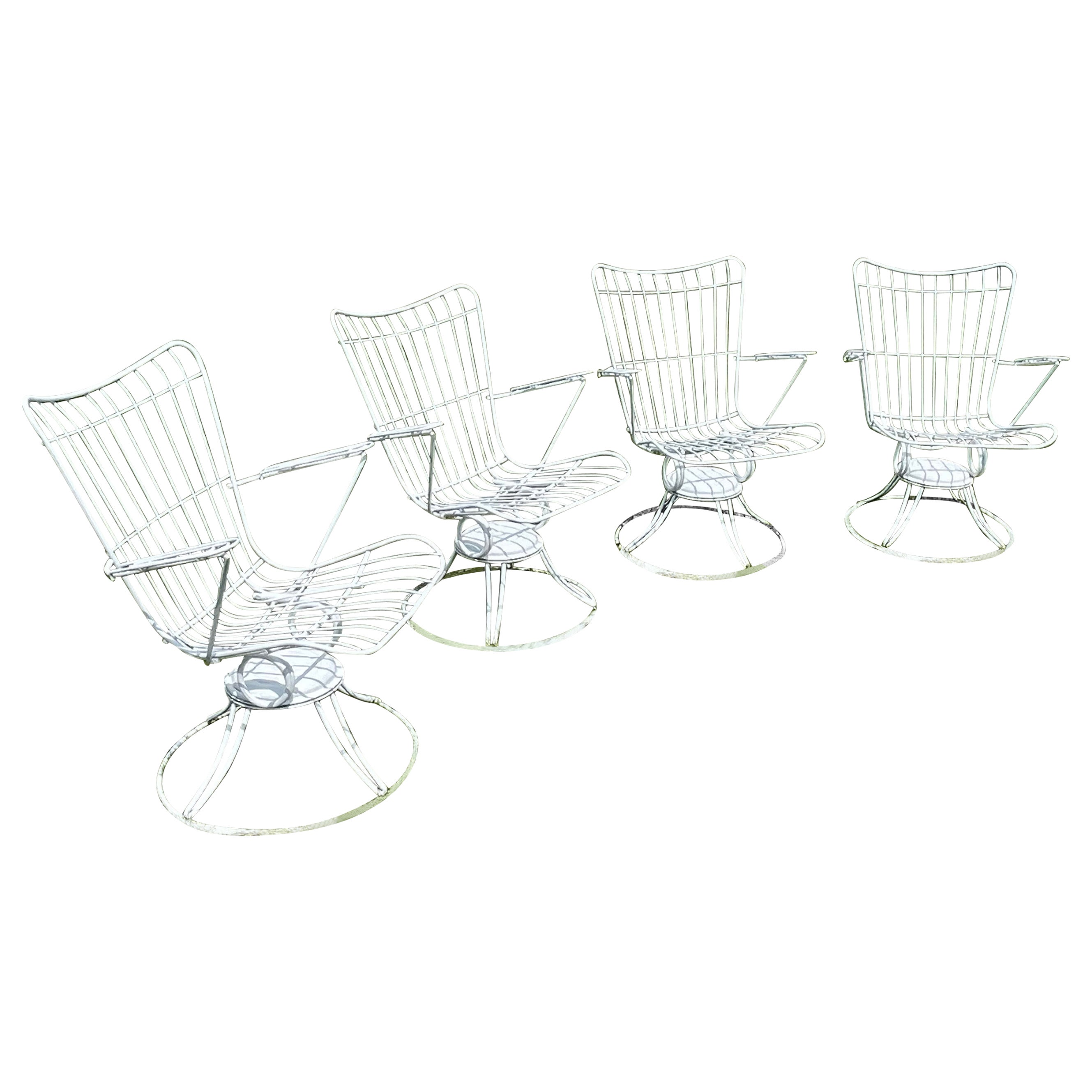 Ensemble de quatre Homecrest  Fauteuils d'extérieur pivotants à bascule
