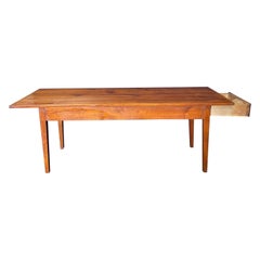 Antique French 19th Century Cherry Farmhouse Dining Table from Provence