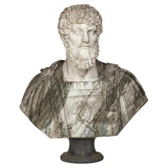 20th Century Roman Marble Bust~ Lucius Verus