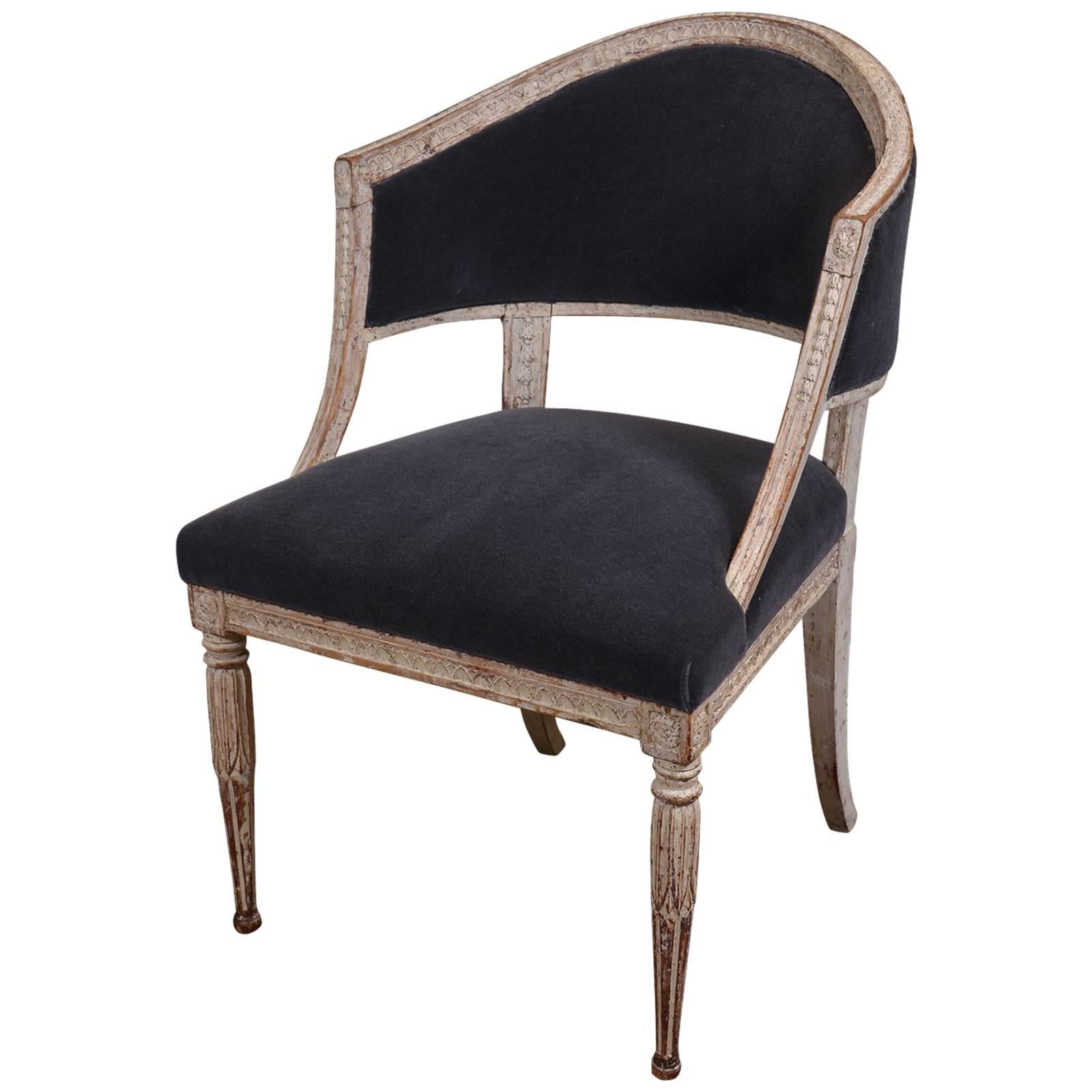 Swedish Gustavian Barrel Back Chair