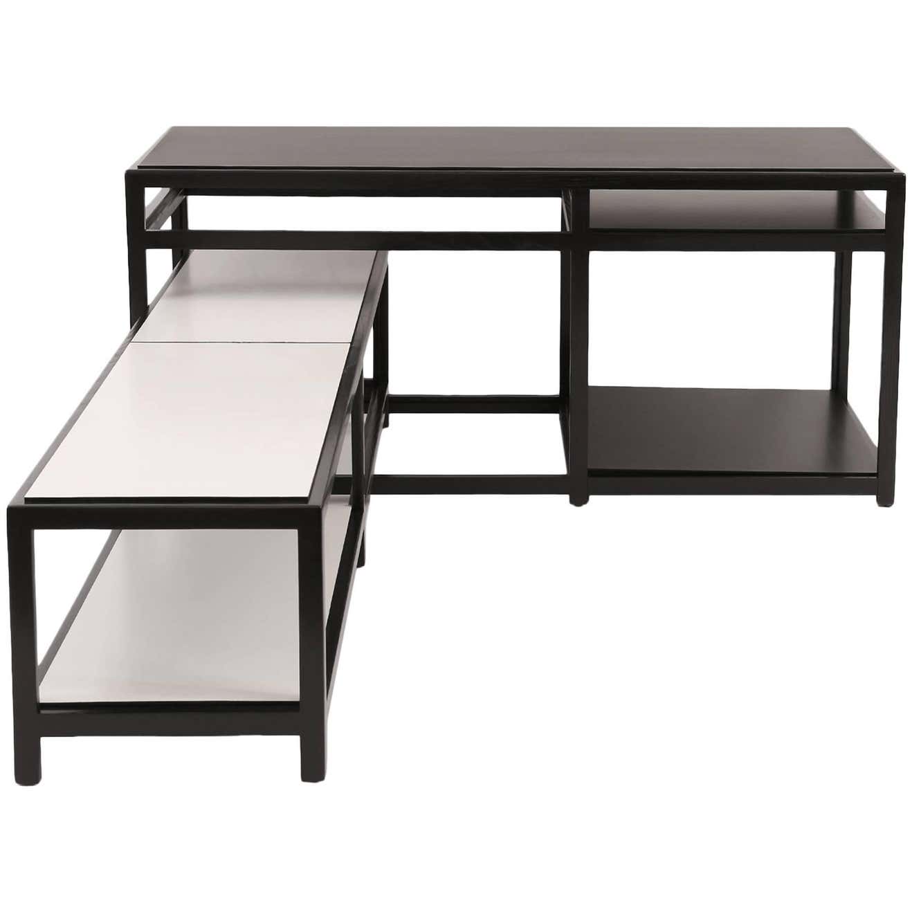 Interlocking Ebonized Tables by Wormley for Dunbar at 1stDibs