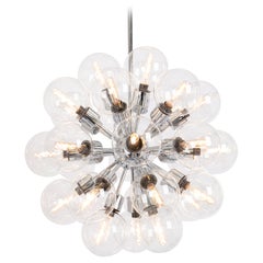 1 of 2 Sputnik Chrome Pendant Light-Design Motoko Ishii by Staff, Germany, 1970s