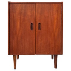 Mid-Century 1960’s Danish Teak Vinyl Record Cabinet