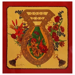 Postmodern Print on a Wooden Tile Panel by Renato Balestra, Italy