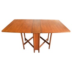 Retro Mid-Century Modern Teak Gate Leg Table by McIntosh