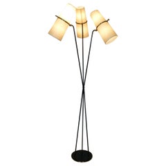 3-arm floor lamp, Maison Lunel circa 1950