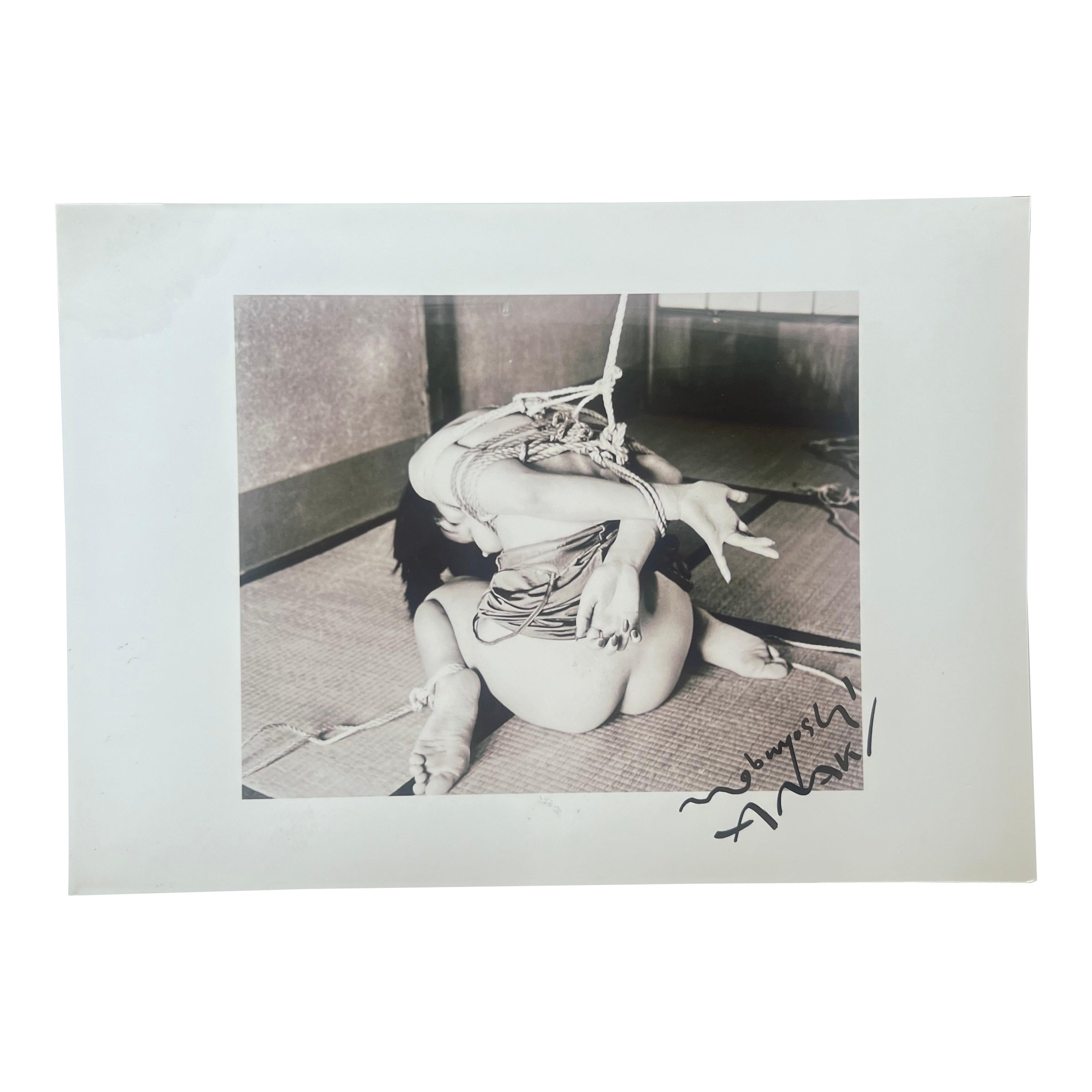 Originalfoto, signiert vom provokativen japanischen Fotografen Nobuyoshi Araki