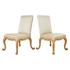 Pareja de sillas de comedor Rose Tarlow Kent de pan de oro