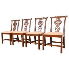 Baker Furniture Historic Charleston Georgian Mahogany Dining Chairs, Set of 4