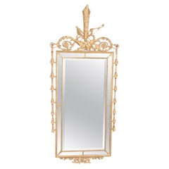 Rare miroir Adams avec carquois et arc et flèches sculptés Circa 1940