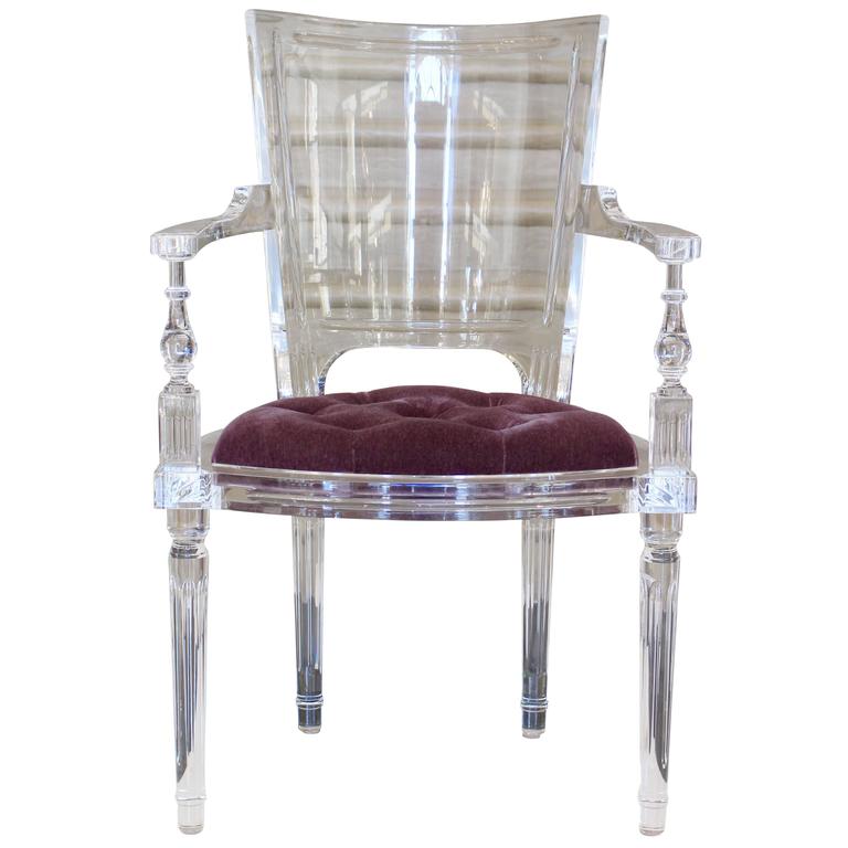 contemporary italian clear acrylic