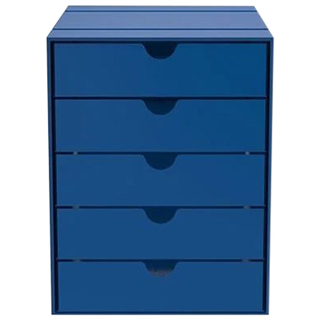 Set di 5 cassetti USM Inos dell'architetto svizzero Fritz Haller e Paul Schaerer